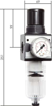 Exemplary representation: Filter regulator - Multifix series 2