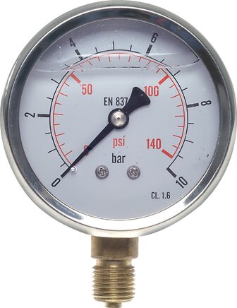 Exemplary representation: Vertical glycerine manometer